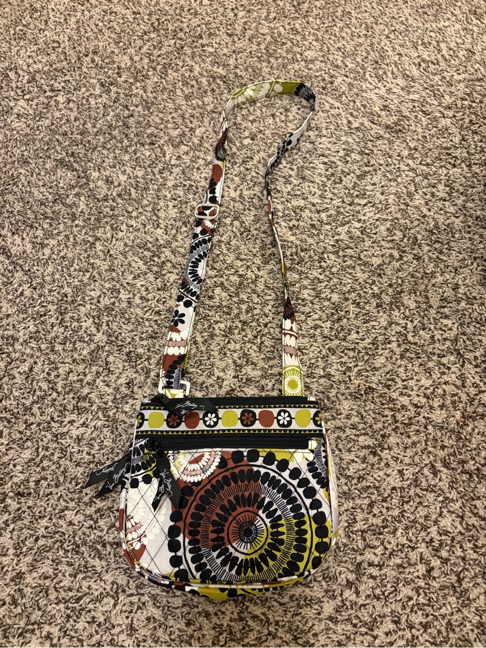 Retired Vera Bradley Multicolor Floral Medallion Crossbody